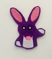 Purple Bobby Bilby Finger Puppet Embroidery Design (4x4 Hoop)