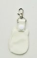 Embroidery Cat Keychain Design, White Vinyl Kitten Bag Charm (Digital File)