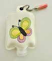 ITH Butterfly Embroidered Hand Sanitiser Holder Keychain Design, Faux Leather Sanitiser Holder ,4x4 Butterfly Sanitiser case , Embroidery