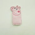 ITH Pig icypole holder embroider file, digital download, machine embroidery, 4x4 Hoop,.