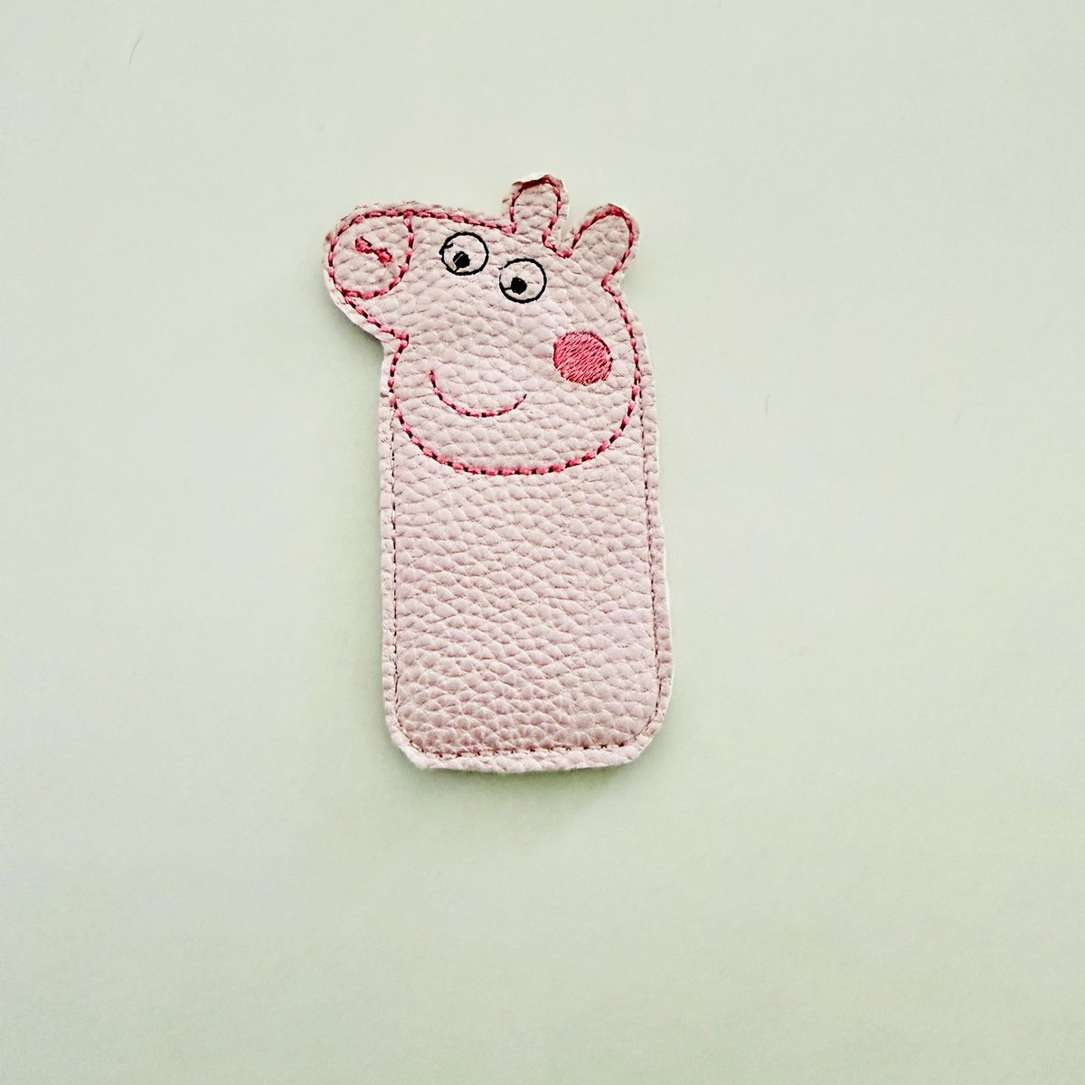 ITH Pig icypole holder embroider file, digital download, machine embroidery, 4x4 Hoop,.