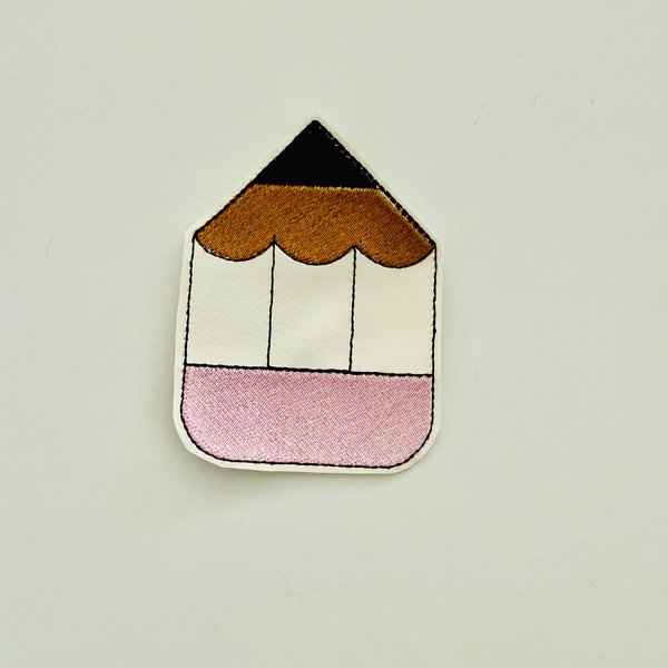 ITH Pencil Corner Bookmark Embroidery Design Download, Fun Bookmark 4x4 hoop